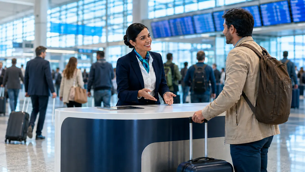 Shuttle Transunion counter at Palma airport